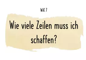 Vorschau - Poster - Übersicht Schreibleistung WIK 7 Zeilenschreiben - Seite 1
