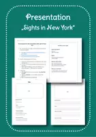 Vorschau - Arbeitsblätter - How to do a presentation - Sights of NYC - Deckblatt