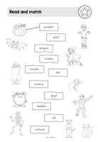 Vorschau - Arbeitsblätter - Halloween - Read and match Arbeitsblatt - Seite 2