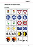 Vorschau - Arbeitsblätter - Roller- und Fahrradtraining - Schonraumübungen 1. bis 3. Klasse - Deckblatt