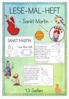 Vorschau - Arbeitsblätter - Lese-Mal-Heft Sankt Martin - Deckblatt