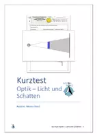 Vorschau - Fördermaterial/Inklusion - 3-fach differenzierter Kurztest - Licht und Schatten - 6. Klasse - Seite 1