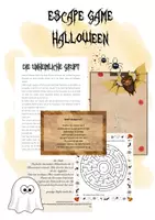 Vorschau - Spiele - Escape Game Halloween, Spiel #edukisummer - Deckblatt