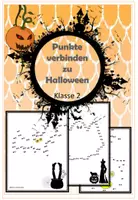Vorschau - Arbeitsblätter - Punkte verbinden zu Halloween Mathe - Deckblatt
