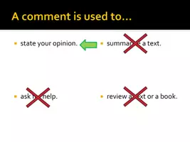 Vorschau - Arbeitsblätter - How and why to write a comment QUIZ - Seite 3