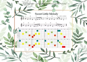 Vorschau - Arbeitsblätter - Feel the beat: Spielstück 3 - Sweet Little Melody (Boomwhacker/Keyboard) - Seite 1