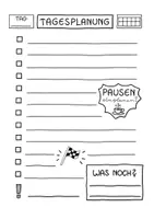 Vorschau - Arbeitsblätter - Tagesplanung - Strukturiere deinen Arbeitstag! - Seite 2