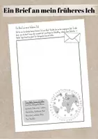 Vorschau - Arbeitsblätter - Ein Brief an mein früheres Ich - Deckblatt