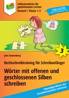 Vorschau - Arbeitsblätter - Rechtschreibtraining: Wörter mit offenen und geschlossenen Silben schreiben - Deckblatt