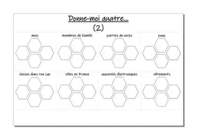Vorschau - Arbeitsblätter - Vocabulaire ~ Donne-moi quatre... - Seite 2