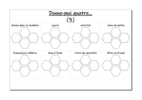 Vorschau - Arbeitsblätter - Vocabulaire ~ Donne-moi quatre... - Seite 3