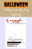 Vorschau - Arbeitsblätter - Halloween: Writing a spooky story beginning (Social Media post) - Deckblatt