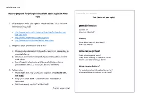 Vorschau - Arbeitsblätter - How to do a presentation - Sights of NYC - Seite 3