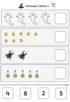 Vorschau - Arbeitsblätter - Mathe-Arbeitsblätter zu Halloween-schulzauberei - Seite 2