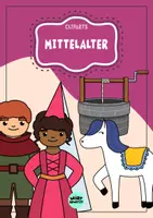 Vorschau - selbst erstellte Cliparts/Grafiken - Cliparts Mittelalter mit Burgfräulein, Knappe, Pferd und Brunnen - Deckblatt
