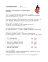 Vorschau - Text - Halloween Party Englische Lesung: Reading in English - Seite 1