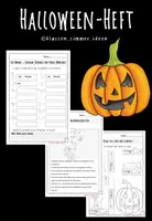 Vorschau - Arbeitsblätter - Halloween - Halloweenheft Mathe und Deutsch - Deckblatt