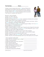 Vorschau - Text - Ordinal Numbers English Reading: The First Date Englische Lesung - Seite 1