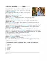 Vorschau - Text - English Past Progressive Reading: What Were you Doing? Englische Lesung - Deckblatt