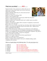 Vorschau - Text - English Past Progressive Reading: What Were you Doing? Englische Lesung - Seite 2