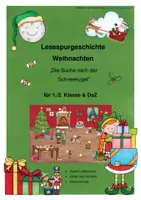 Vorschau - Arbeitsblätter - Lesespurgeschichte Weihnachten - Deckblatt