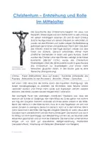 Vorschau - Arbeitsblätter - Geschichte - Christentum im Mittelalter - Seite 1