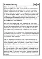 Vorschau - Arbeitsblätter - Übungspaket - Kommasetzung - Deckblatt