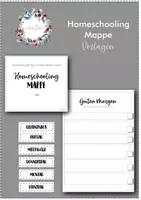 Vorschau - Lehrpläne/Lehrermaterial - Homeschooling-Mappe - Vorlagen - Deckblatt