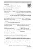 Vorschau - Arbeitsblätter - Lernposter + Arbeitsblätter zum Thema "Biografie von Friedrich Schiller" + Lösung & MP3 + Mindmap + Infografiken - Seite 1