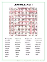 Vorschau - Poster - Jobs & Professions – English Word Search Worksheet for Kids - Seite 1