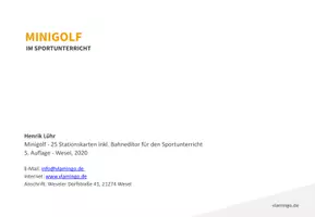 Vorschau - Stationenlernen - Minigolf: 25 Stationskarten für den Sportunterricht (inkl. Bahneditor) - Seite 2
