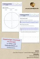 Vorschau - Arbeitsblätter - Merkblatt und Arbeitsblatt zum Thema Sinus und Cosinus / Kosinusam Einheitskreis - Seite 3