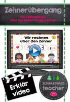 Vorschau - Videos - Erklärvideo zum Zehnerübergang (Addition) #homeschooling #schulschließung - Deckblatt