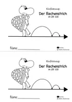 Vorschau - Arbeitsblätter - Hinführung zum Rechenstrich, Übungsheft Mathe Klasse 2 - Deckblatt