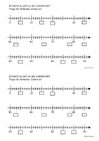 Vorschau - Arbeitsblätter - Hinführung zum Rechenstrich, Übungsheft Mathe Klasse 2 - Seite 2