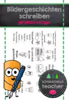 Vorschau - Arbeitsblätter - Bildergeschichten schreiben: Leporello, Tafelmaterial und Übungsheft (Klasse 2 und 3) #rabattraketenzusalevester25 - Seite 1