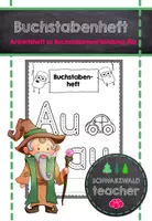 Vorschau - Arbeitsblätter - Buchstabenheft zum AU mit Übungen zum Lesen / inkl. Schüttelwörter - Deckblatt