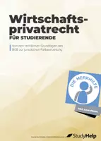 Vorschau - Arbeitsblätter - Wirtschaftsprivatrecht Lernheft - Deckblatt