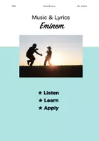 Vorschau - Arbeitsblätter - Eminem Lose yourself American Dream - Deckblatt