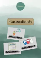 Vorschau - Bildkarten - Klassendienste (geeignet für Klassen 1-4) - Deckblatt