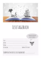 Vorschau - Arbeitsblätter - Lesetagebuch Deutsch - individuelle Lektüre - Deckblatt
