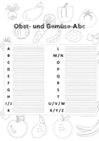 Vorschau - Arbeitsblätter - Obst- und Gemüse-ABC - Deckblatt