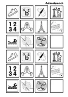 Vorschau - Mal- und Bastelvorlagen - Stundenplan Deutsch und Spanisch - Seite 1