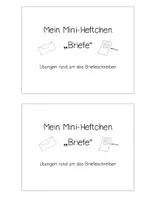 Vorschau - Arbeitsblätter - Mini- Heft: BRIEFE Mehrfach differenziert, Schreiben, Lesen - Seite 1