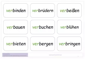 Vorschau - Fördermaterial/Inklusion - Lesetraining: Wortbausteine - Paket Lesekarten - Seite 1