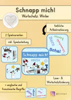 Vorschau - Spiele - Schnapp mich (Wortschatz: Winter) - Deckblatt