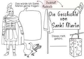 Vorschau - Unterrichtsreihen - Forscherheft Sankt Martin - Aufgaben zum Nacherzählen der Mantelteilung - Seite 2