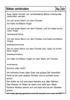 Vorschau - Arbeitsblätter - Grammatikübung - Komma bei Satzverbindungen - Deckblatt
