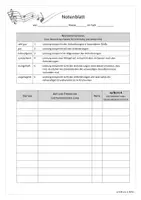 Vorschau - Arbeitsblätter - Notenblatt für den Fachunterricht. - Seite 1