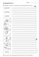 Vorschau - Arbeitsblätter - Bildergeschichten: Differenzierte Vorlagen - Set 1 (Klasse 2-4) - Seite 3